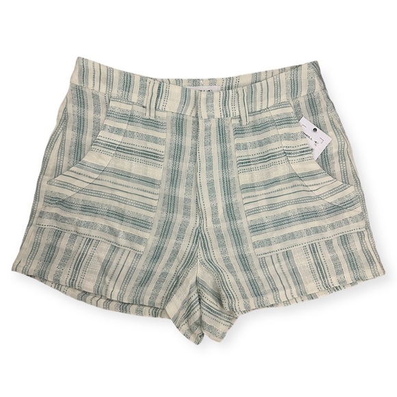 O’Neill Embroidered Emerald Green Stripes Casual Garcia Shorts NWT - Picture 1 of 15